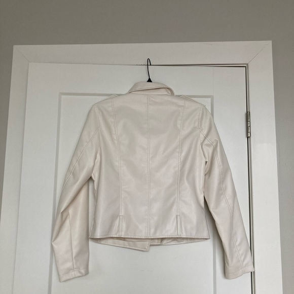 Superdown White Leather Jacket - Picture 2 of 3